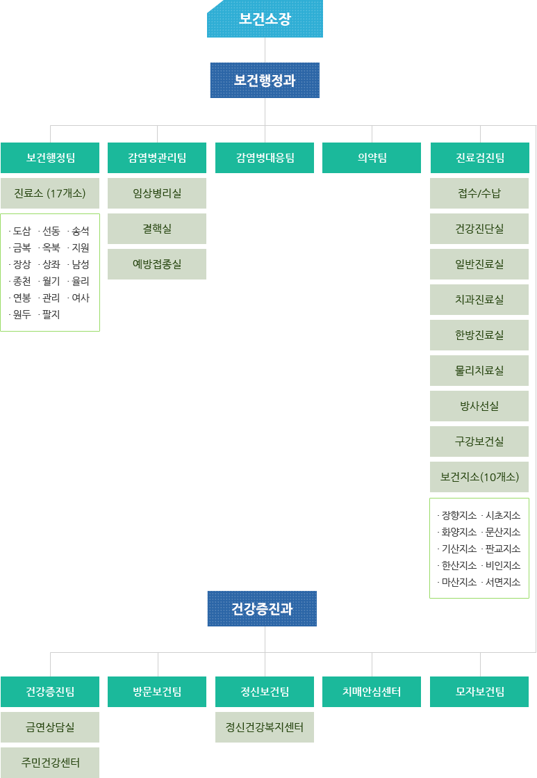 보건소 조직도